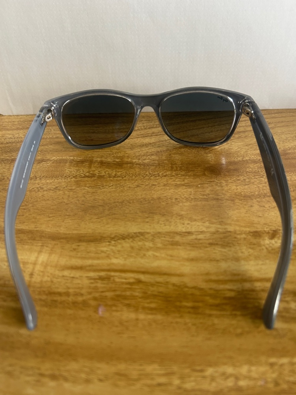 Ray-Ban Men’s Teal Frame Sunglasses with Gradient Smoke Lenses - Picture 3 of 4